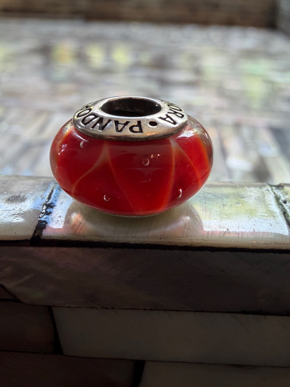 Pandora Red Murano Glass Charm Bead